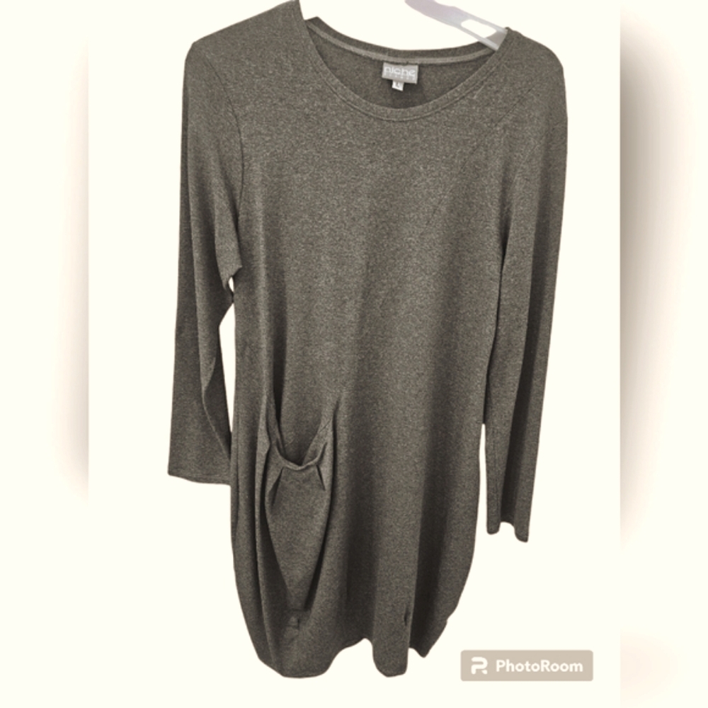 Niche Tunic Size Large Color Green With Black